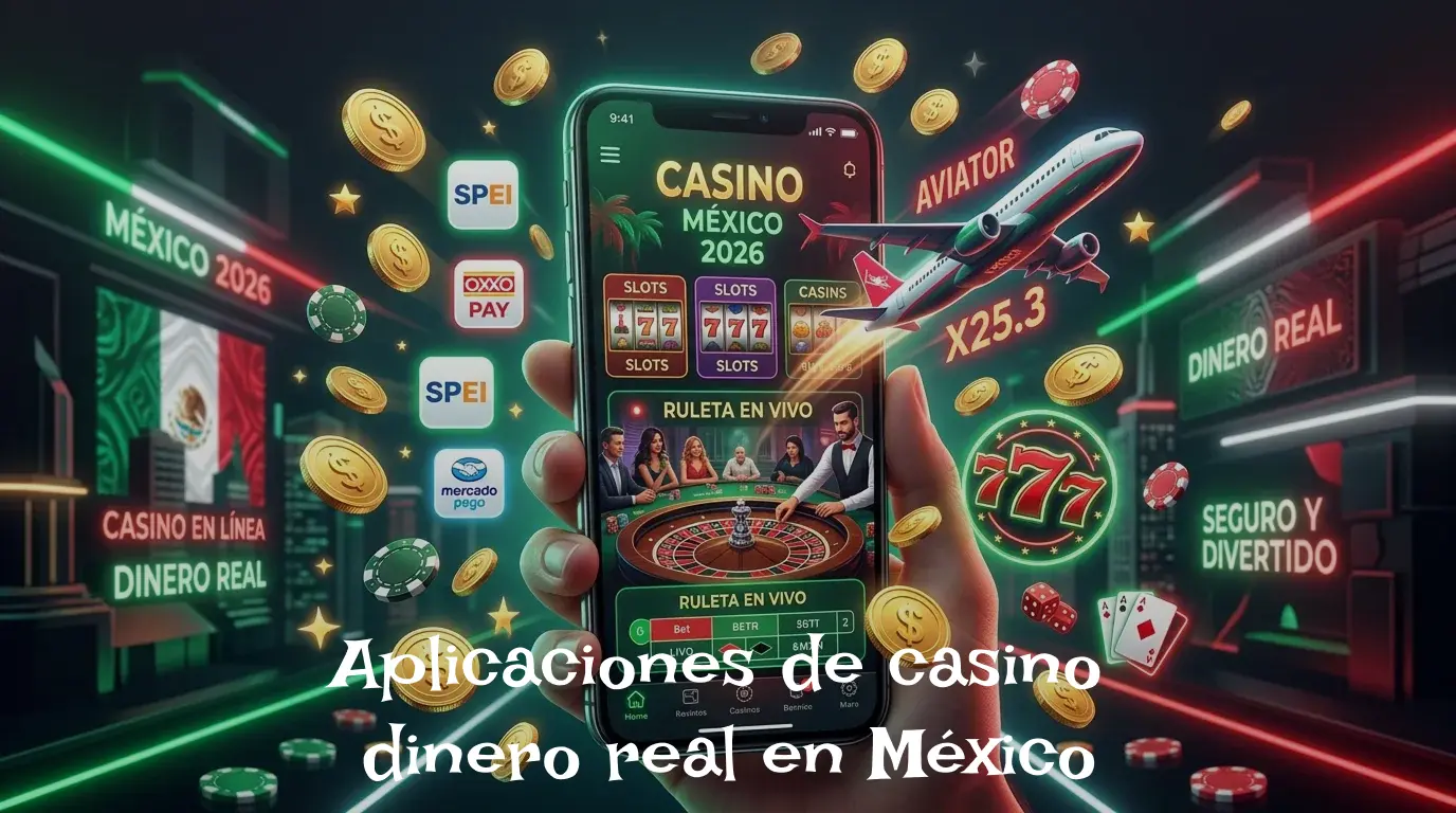 Aplicaciones de casino para ganar dinero real en México - Las mejores apps 2026